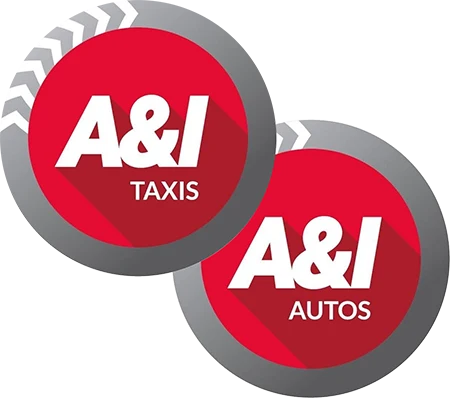 A&I Taxis and A&I Autos logos